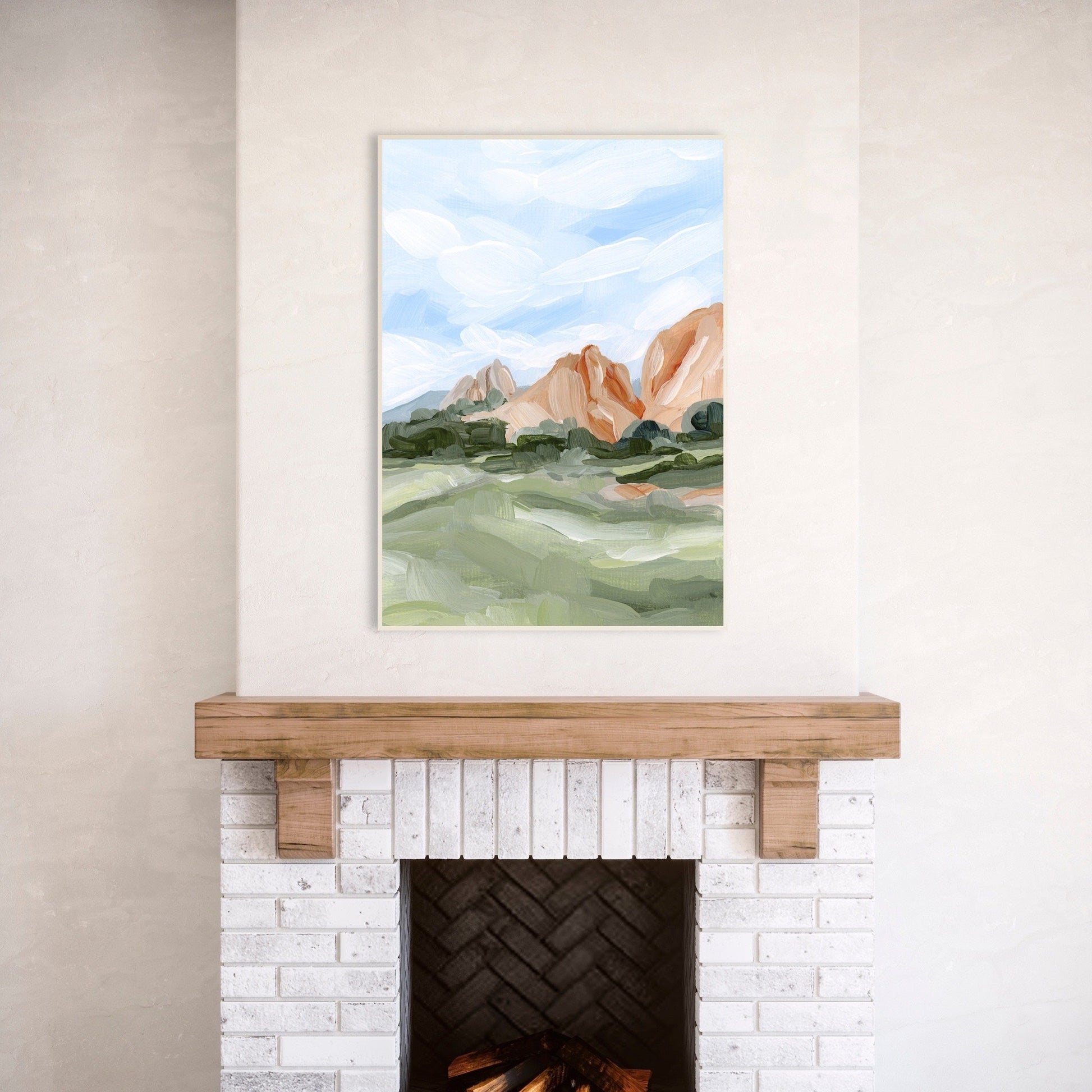 ’Garden Walk’ Art Print - Garden of the Gods Abstract Wall - abstract - Artwork - Colorado - Springs