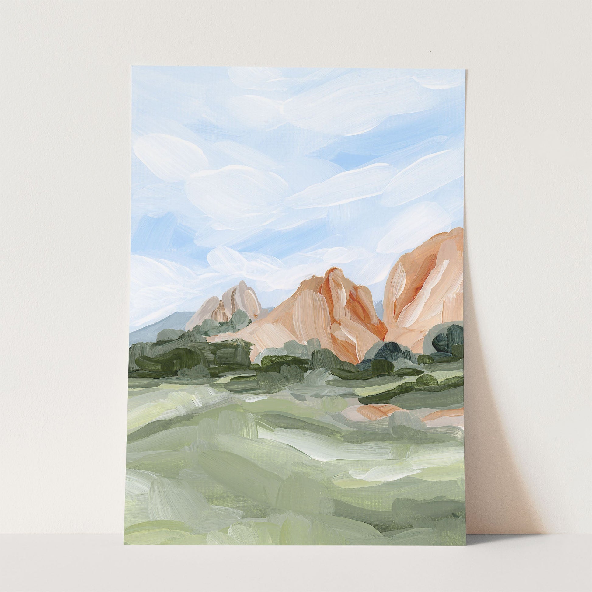 ’Garden Walk’ Art Print - Paper / 5x7 in / No Frame - Garden of the Gods Abstract Wall - abstract - Artwork