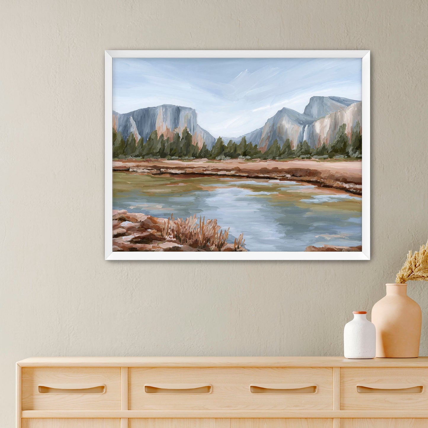 ’Gates of the Valley’ Art Print - Paper / 5x7 in / White Frame - National Park Wall - abstract - Artwork