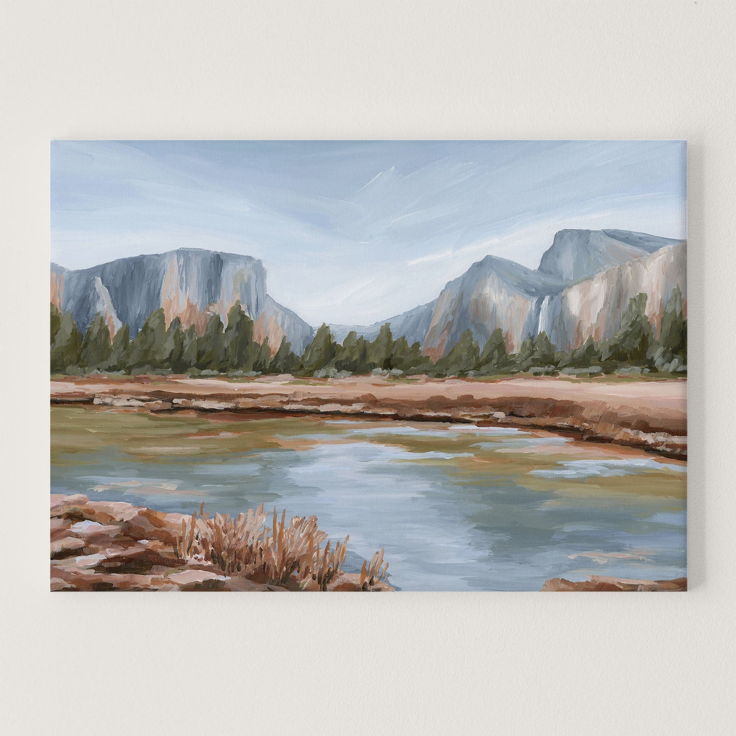 ’Gates of the Valley’ Art Print - Stretched Canvas / 8x10 in / No Frame - National Park Wall - abstract - Artwork