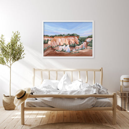 ’Georgia Red’ Art Print - Little Grand Canyon Landscape Painting - canyon - Georgia