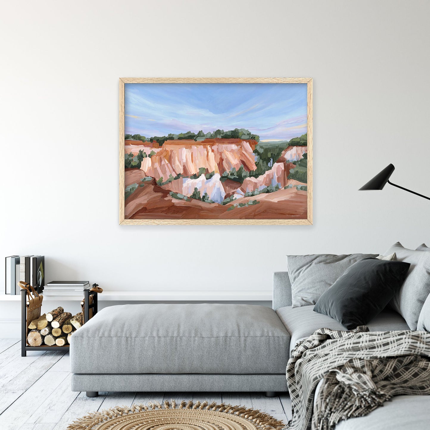 ’Georgia Red’ Art Print - Little Grand Canyon Landscape Painting - canyon - Georgia