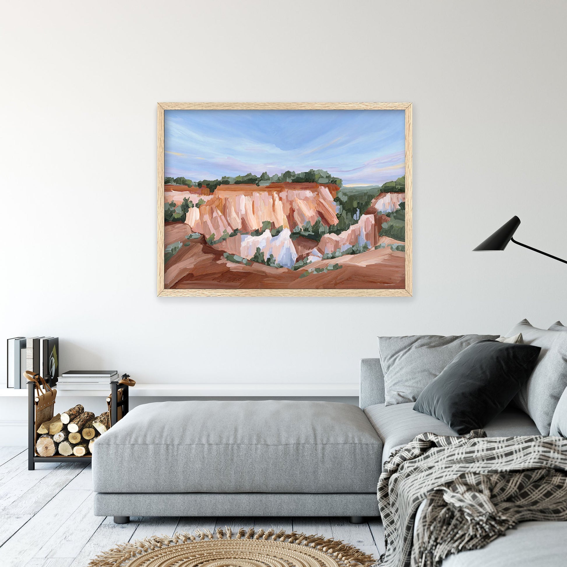 ’Georgia Red’ Art Print - Little Grand Canyon Landscape Painting - canyon - Georgia