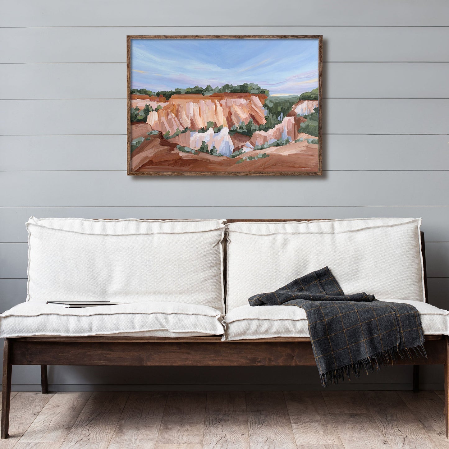 ’Georgia Red’ Art Print - Little Grand Canyon Landscape Painting - canyon - Georgia