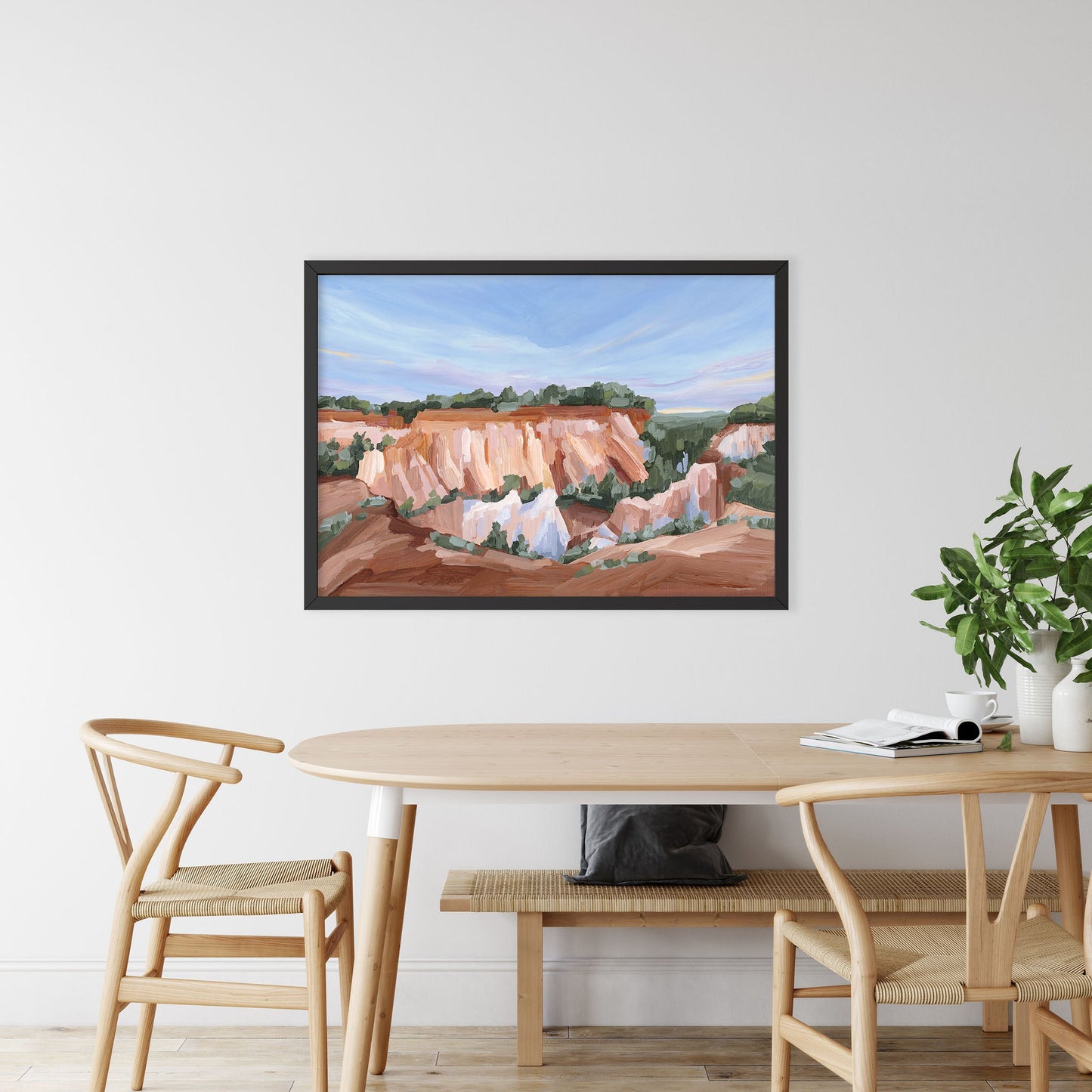 ’Georgia Red’ Art Print - Little Grand Canyon Landscape Painting - canyon - Georgia