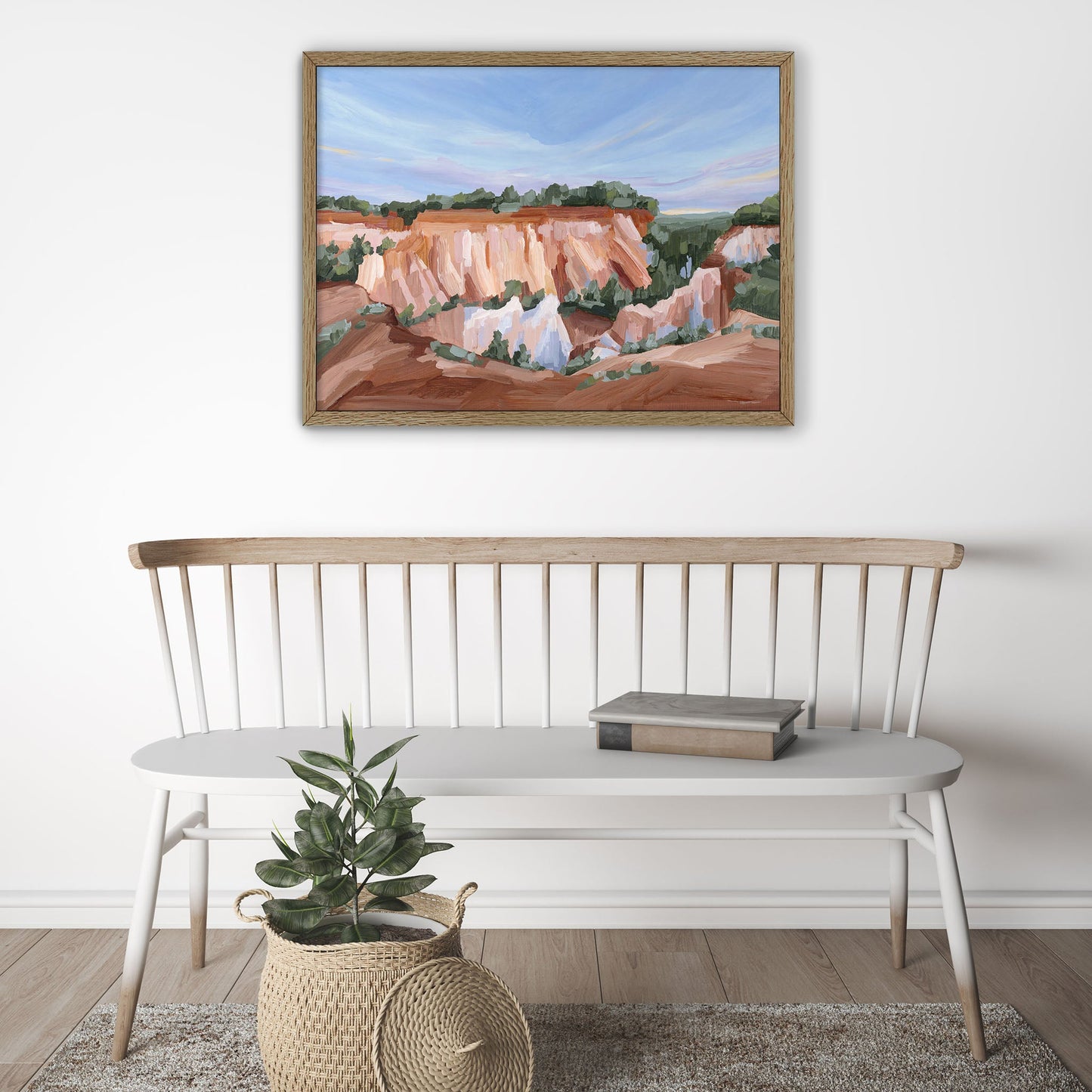 ’Georgia Red’ Art Print - Little Grand Canyon Landscape Painting - canyon - Georgia