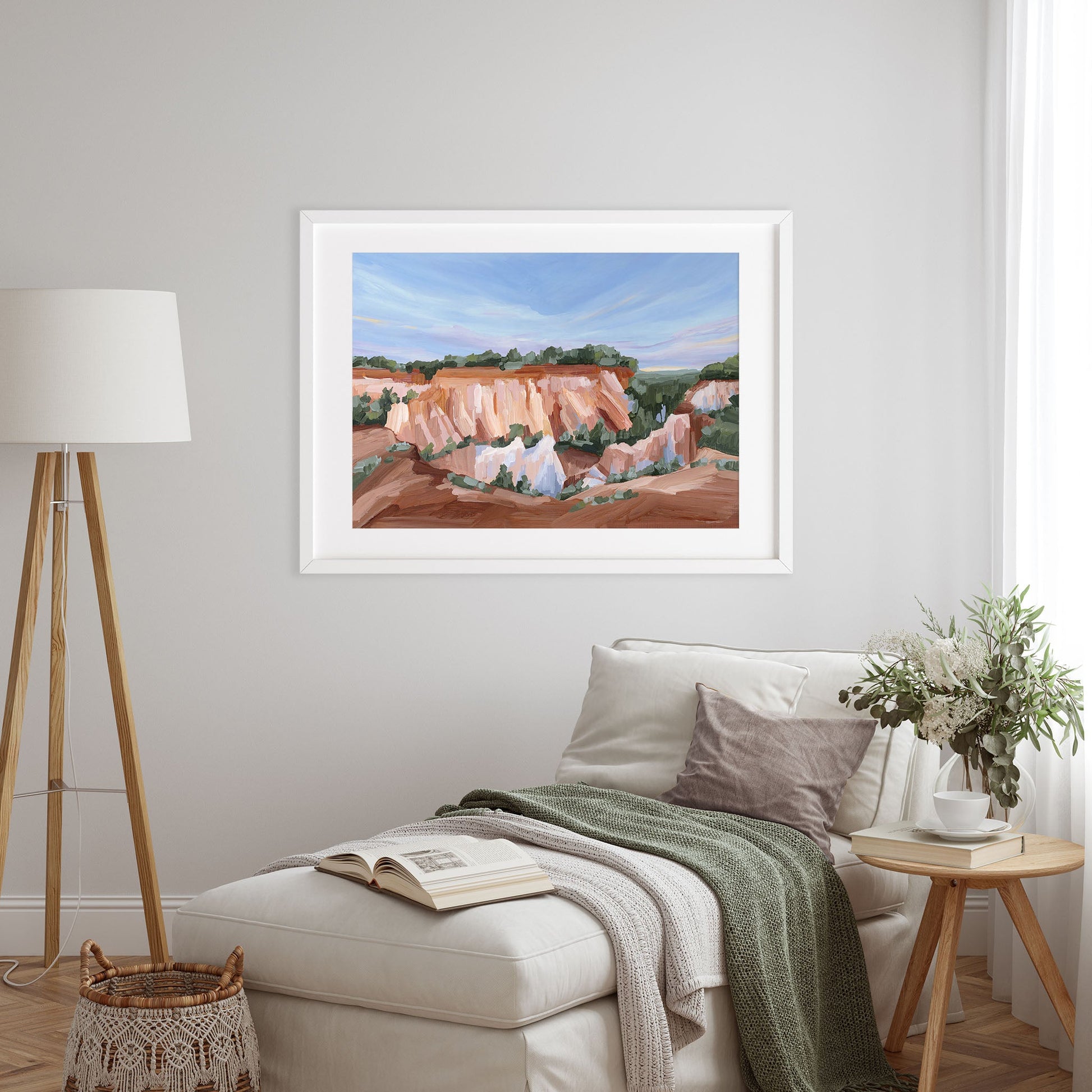 ’Georgia Red’ Art Print - Little Grand Canyon Landscape Painting - canyon - Georgia