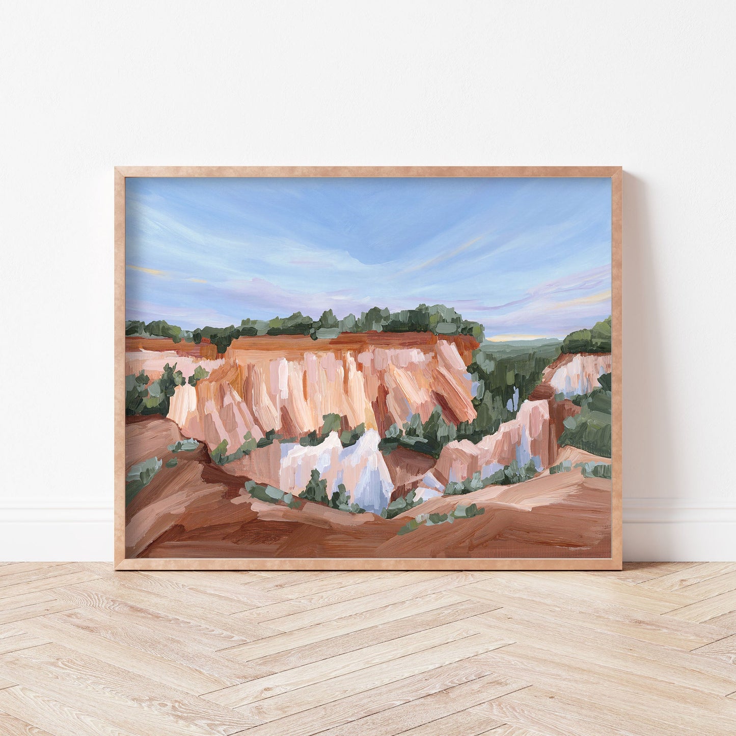 ’Georgia Red’ Art Print - Little Grand Canyon Landscape Painting - canyon - Georgia