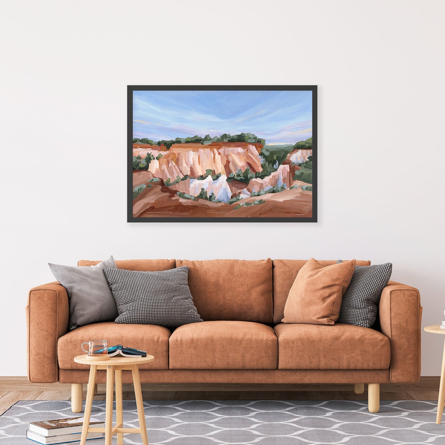 ’Georgia Red’ Art Print - Little Grand Canyon Landscape Painting - canyon - Georgia