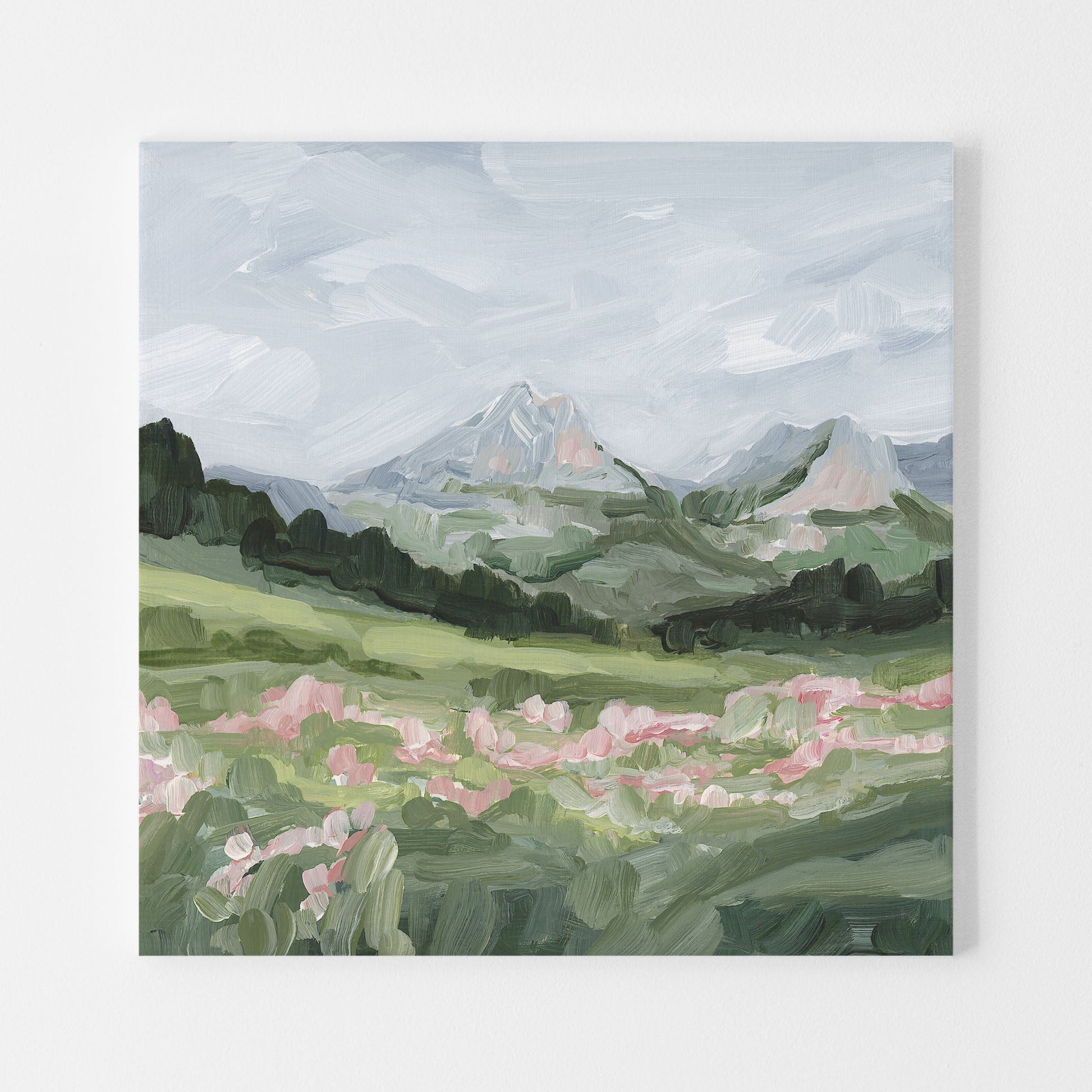 ’Glacier Views’ Art Print - Stretched Canvas / 10x10 in / No Frame - Glacier National Park Wall - Artwork - Landscape