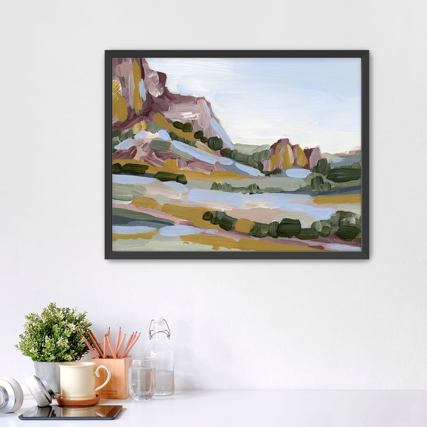 ’Gold in the Garden’ Art Print - Paper / 5x7 / Black Frame - Garden of Gods Wall - Artwork - Colorado - Springs - Fall