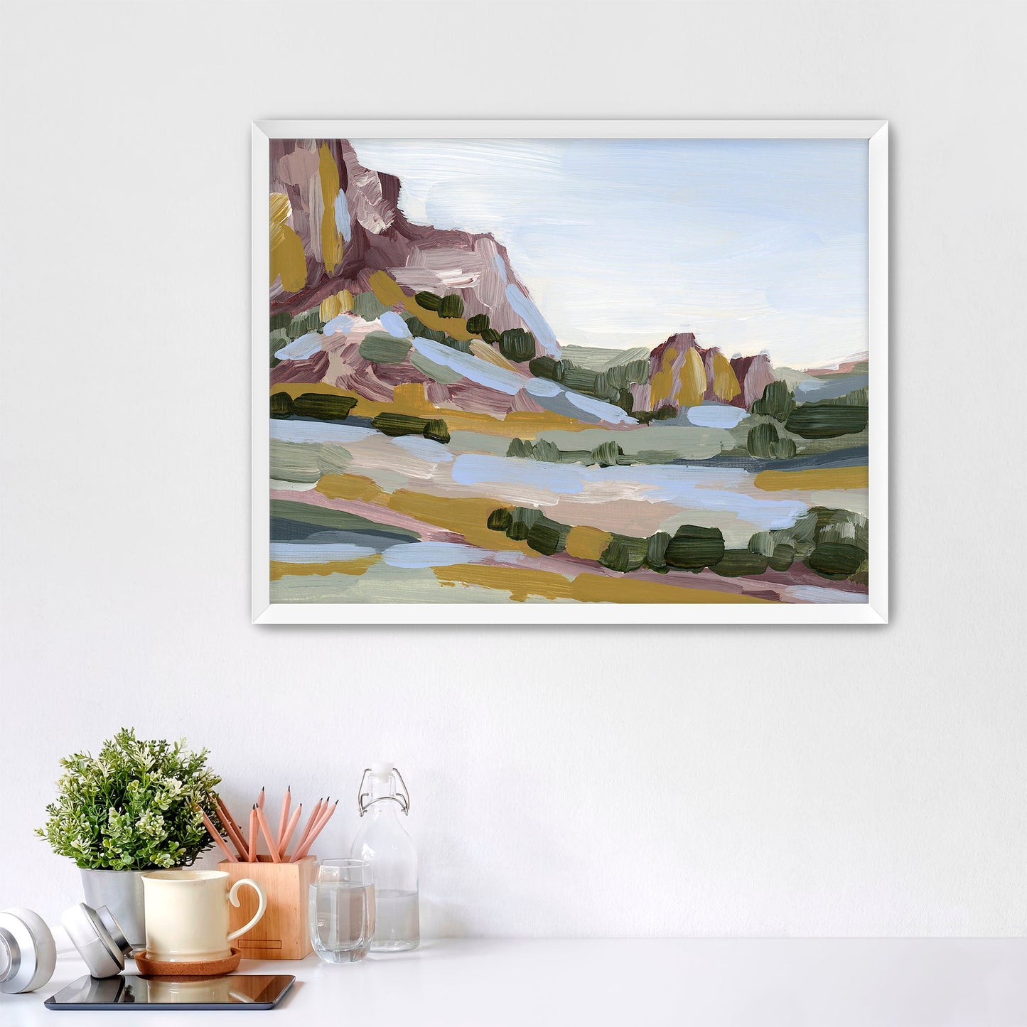 ’Gold in the Garden’ Art Print - Paper / 5x7 / White Frame - Garden of Gods Wall - Artwork - Colorado - Springs - Fall