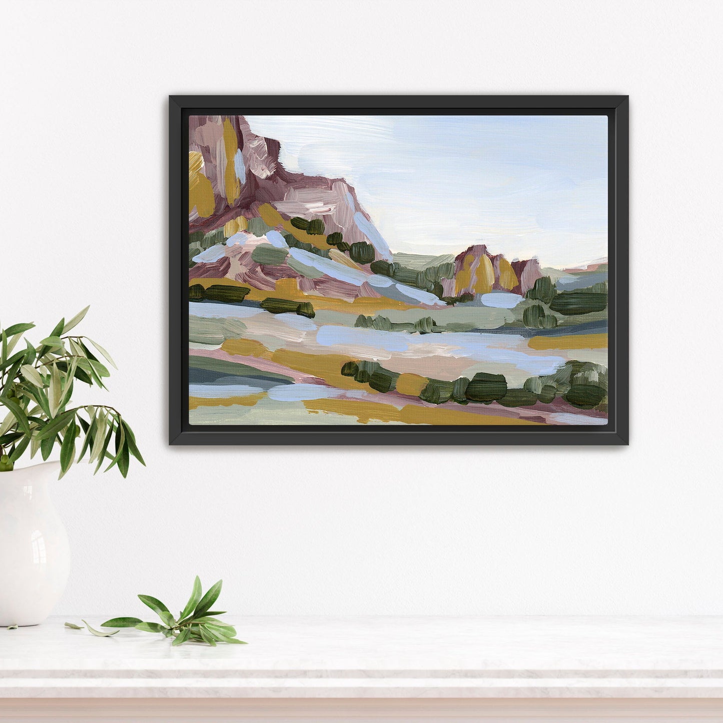 ’Gold in the Garden’ Art Print - Stretched Canvas / 8x10 / Black Frame - Garden of Gods Wall - Artwork - Colorado