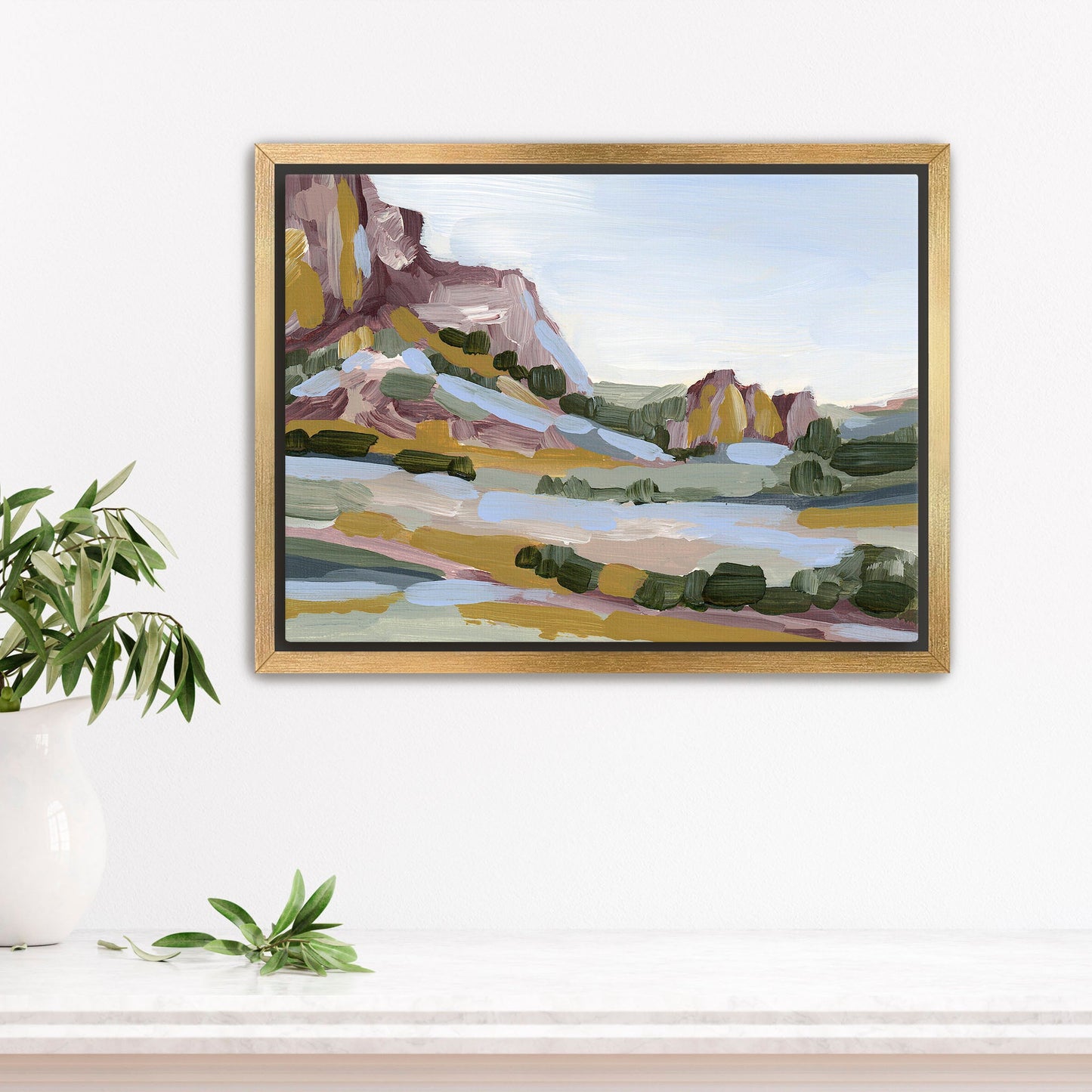 ’Gold in the Garden’ Art Print - Stretched Canvas / 8x10 / Gold Frame - Garden of Gods Wall - Artwork - Colorado