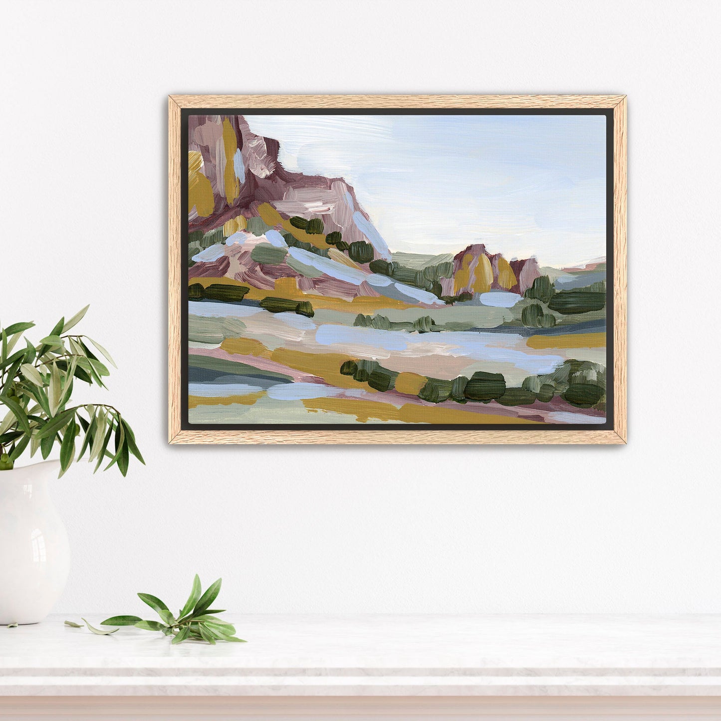 ’Gold in the Garden’ Art Print - Stretched Canvas / 8x10 / Oak Frame - Garden of Gods Wall - Artwork - Colorado