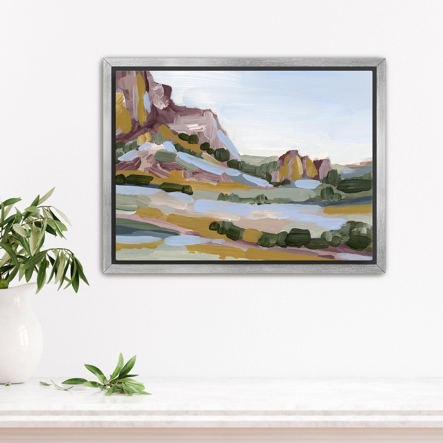 ’Gold in the Garden’ Art Print - Stretched Canvas / 8x10 / Silver Frame - Garden of Gods Wall - Artwork - Colorado