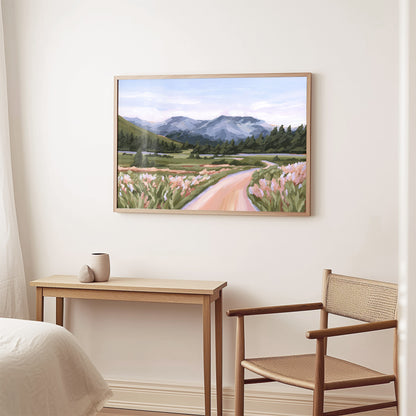 Kunstdruck „Zuhause im Tal“
