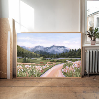 Kunstdruck „Zuhause im Tal“