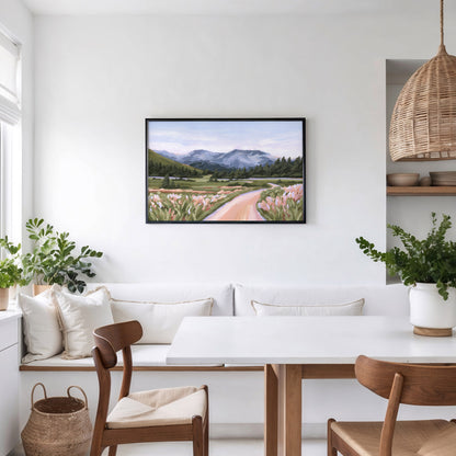 Kunstdruck „Zuhause im Tal“