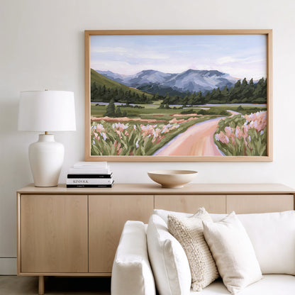 Kunstdruck „Zuhause im Tal“