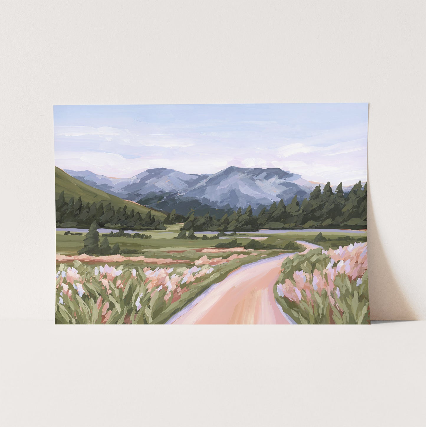 Kunstdruck „Zuhause im Tal“