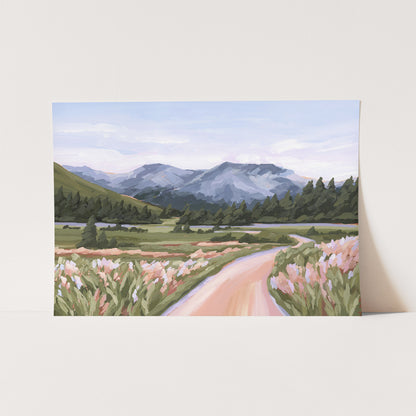 Kunstdruck „Zuhause im Tal“