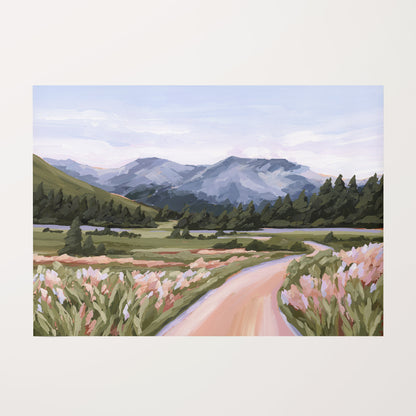 Kunstdruck „Zuhause im Tal“