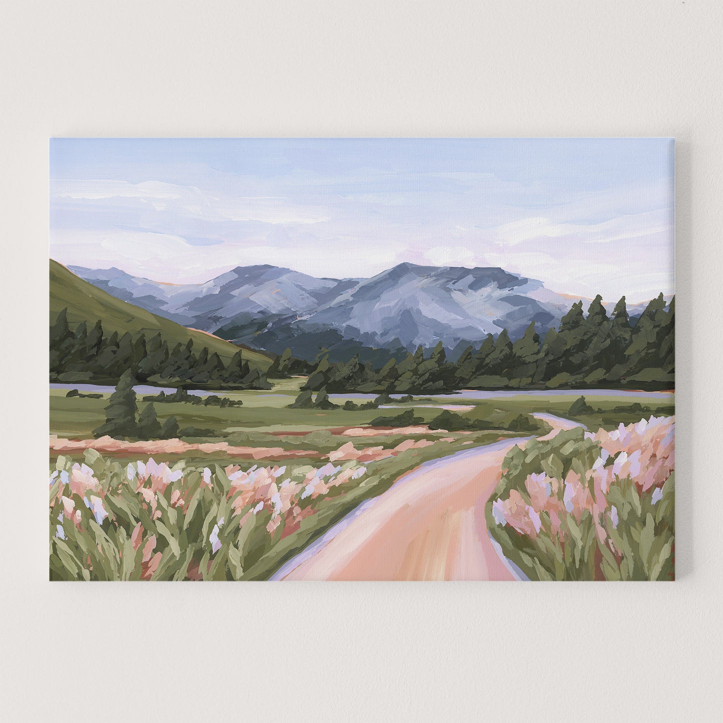 Kunstdruck „Zuhause im Tal“