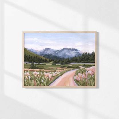 Kunstdruck „Zuhause im Tal“