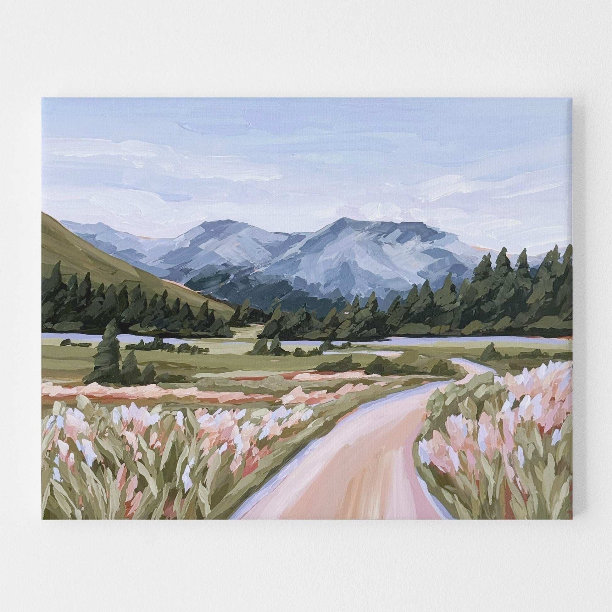 ’Good Views’ Original Painting || 16x20 - Buena Vista Landscape - 14er - abstract - Acrylic - Artwork