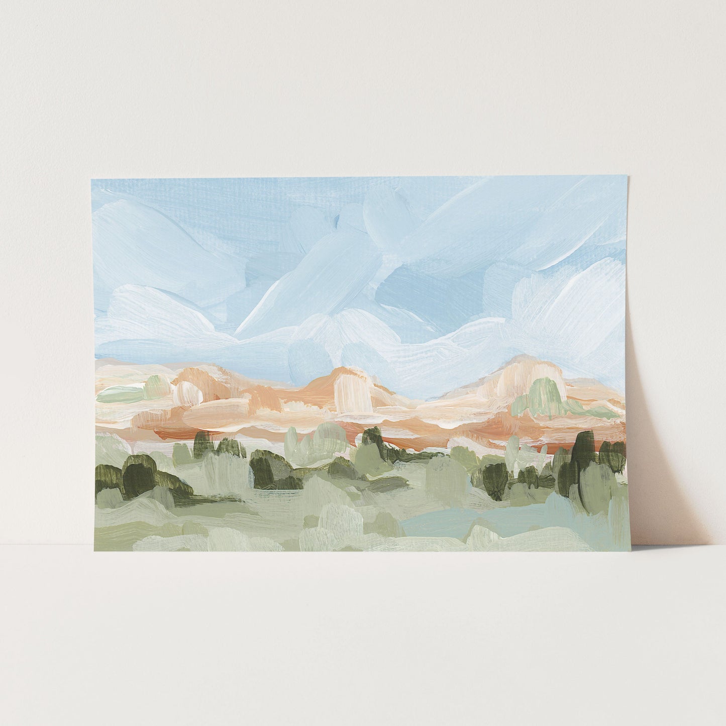 ’Grand Junction’ Art Print - Paper / 5x7 in / No Frame - Colorado Abstract Landscape - Artwork - Grand Junction - Mesa