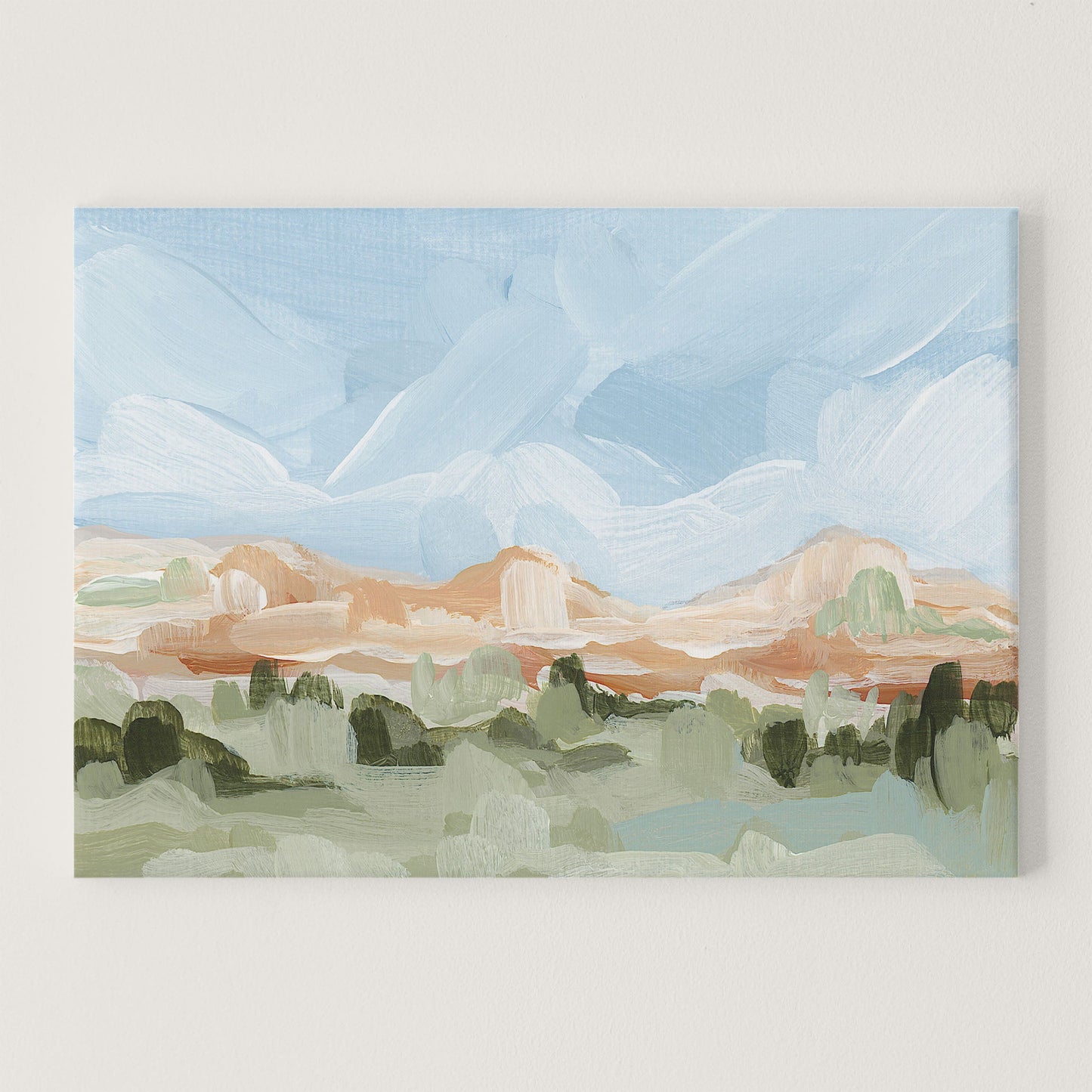 ’Grand Junction’ Art Print - Stretched Canvas / 8x10 in / No Frame - Colorado Abstract Landscape - Artwork - Grand