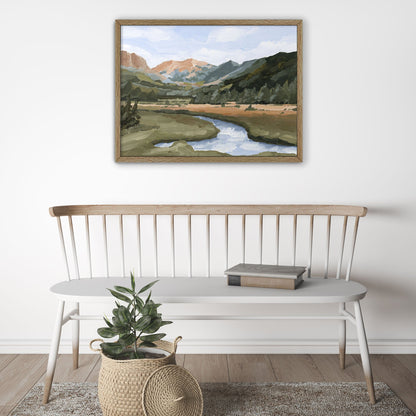 ’Grand Lake’ Art Print - Colorado Mountain Wall - abstract - Artwork - Autumn