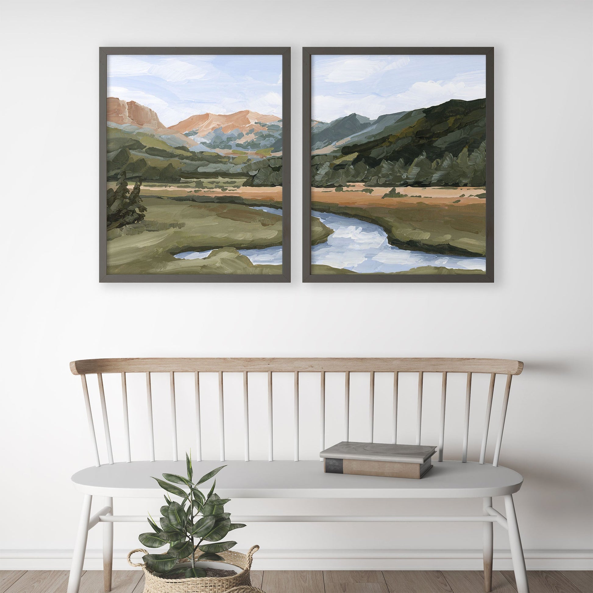 ’Grand Lake’ Diptych Art Print || Set of 2 - abstract - Artwork - Colorado