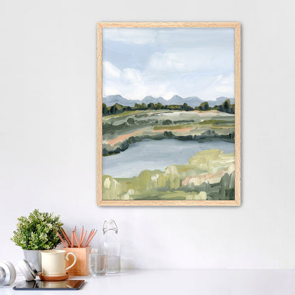 ’Grand Tetons’ Art Print - Paper / 5x7 in / Oak Frame - National Park Landscape - Artwork - Autumn - Fall - Glacier