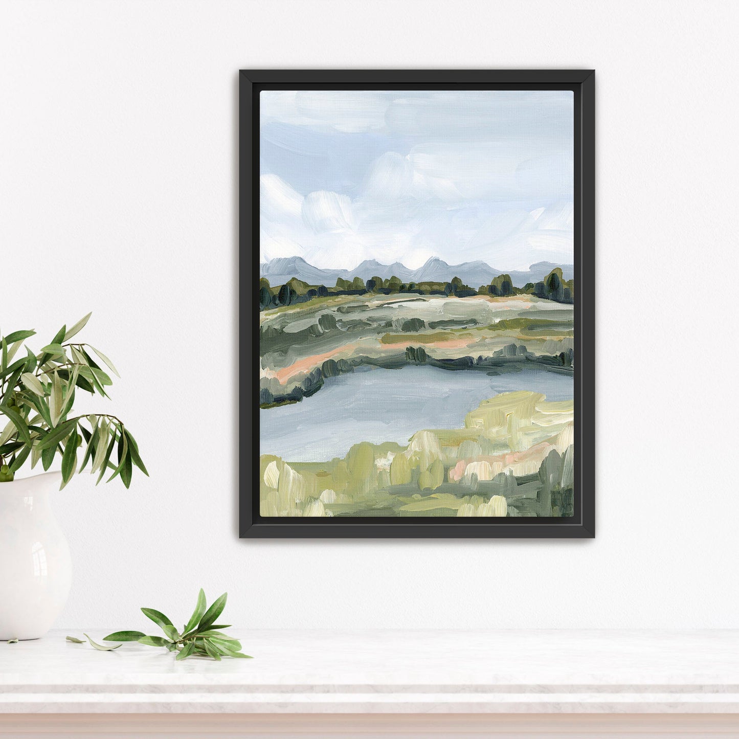 ’Grand Tetons’ Art Print - Stretched Canvas / 8x10 in / Black Frame - National Park Landscape - Artwork - Autumn