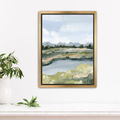 ’Grand Tetons’ Art Print - Stretched Canvas / 8x10 in / Gold Frame - National Park Landscape - Artwork - Autumn - Fall