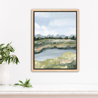 ’Grand Tetons’ Art Print - Stretched Canvas / 8x10 in / Oak Frame - National Park Landscape - Artwork - Autumn - Fall