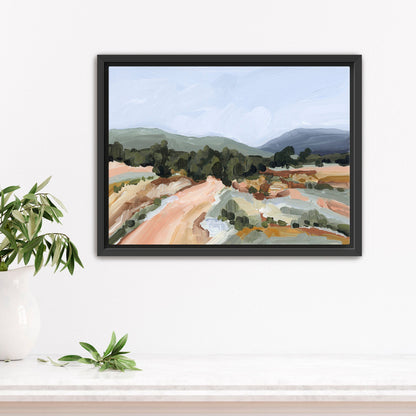 ’Heart of the Mountains’ Art Print - Stretched Canvas / 8x10 in / Black Frame - Colorado Wall - abstract - Artwork