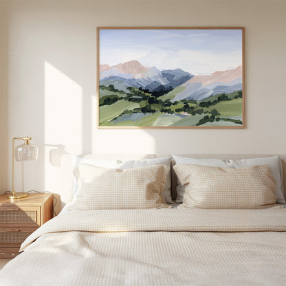 Kunstdruck „Zuhause im Tal“
