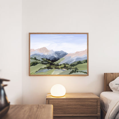 Kunstdruck „Zuhause im Tal“