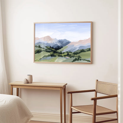 Kunstdruck „Zuhause im Tal“