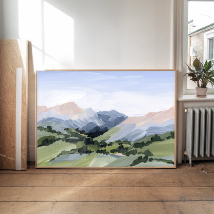 Kunstdruck „Zuhause im Tal“