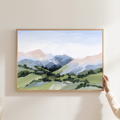 Kunstdruck „Zuhause im Tal“