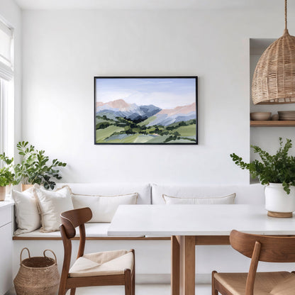 Kunstdruck „Zuhause im Tal“