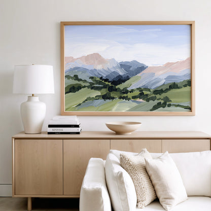 Kunstdruck „Zuhause im Tal“