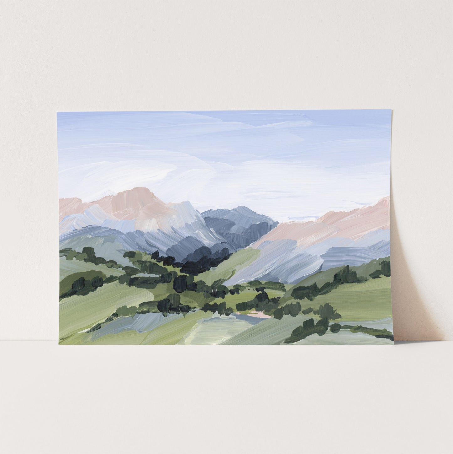 Kunstdruck „Zuhause im Tal“