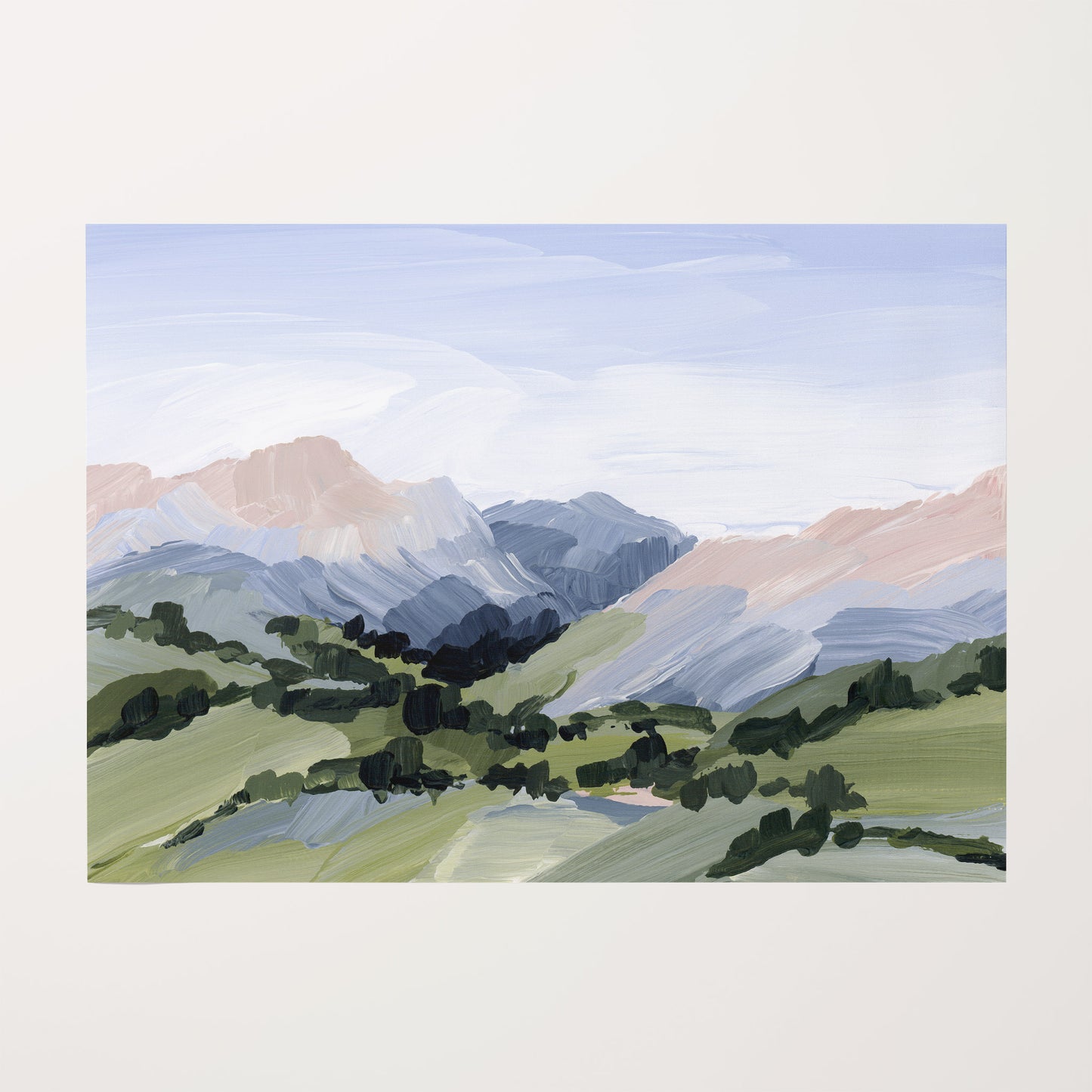 Kunstdruck „Zuhause im Tal“