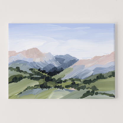 Kunstdruck „Zuhause im Tal“