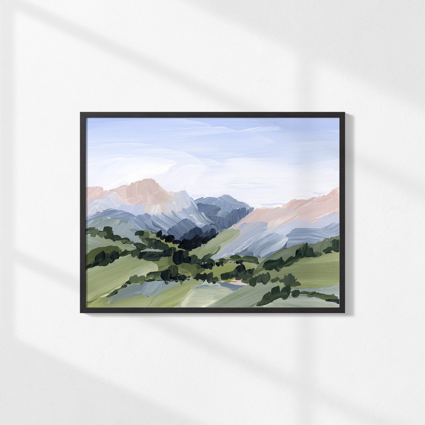 Kunstdruck „Zuhause im Tal“